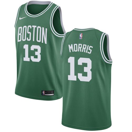 Men Boston Celtics #13 Marcus Morris Green Swingman Icon Edition NBA Jersey